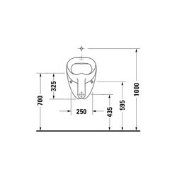 Duravit Design Classics Urinal 355x360x510mm Weiß Hochglanz geschlossen, Absauger, ... DURAVIT-0850350000 4021534104688 (Abb. 1)