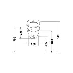Duravit Design Classics Urinal 350x360x510mm Weiß Hochglanz geschlossen, Absauger, ... DURAVIT-0851350000 4021534104824 (Abb. 1)