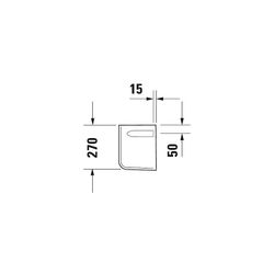 Duravit D-Code Halbsäule aus Keramik 213x215x280mm, Weiß Hochglanz, wandhängend, fü... DURAVIT-0857170000 4021534344169 (Abb. 1)