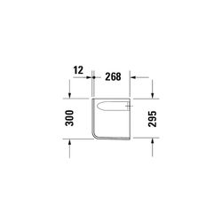 Duravit D-Code Halbsäule aus Keramik 268x245x305mm, Weiß Hochglanz, wandhäng., für ... DURAVIT-0857180000 4021534344152 (Abb. 1)