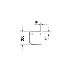 Duravit D-Code Halbsäule aus Keramik 268x245x305mm, Weiß Hochglanz, wandhäng., für ... DURAVIT-0857180000 4021534344152 (Abb. 1)