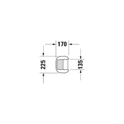 Duravit Happy D.2 Standsäule aus Keramik 170x225x715mm, Weiß Hochglanz, bodenstehen... DURAVIT-0858270000 4021534848827 (Abb. 1)