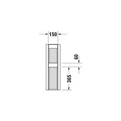 Duravit Happy D.2 Standsäule aus Keramik 170x225x715mm, Weiß Hochglanz, bodenstehen... DURAVIT-0858270000 4021534848827 (Abb. 1)