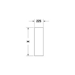 Duravit Happy D.2 Standsäule aus Keramik 170x225x715mm, Weiß Hochglanz, bodenstehen... DURAVIT-0858270000 4021534848827 (Abb. 1)