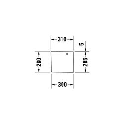 Duravit Happy D.2 Halbsäule aus Keramik 310x210x285mm, Weiß Hochglanz, wandhängend,... DURAVIT-0858280000 4021534848803 (Abb. 1)