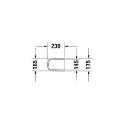 Duravit DuraStyle Halbsäule aus Keramik 230x175x270mm, Weiß Hochglanz, wandhängend,... DURAVIT-0858310000 4021534893933 (Abb. 1)