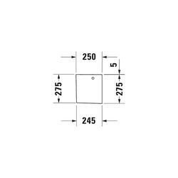 Duravit Happy D.2 Halbsäule aus Keramik 280x180x280mm, Weiß Hochglanz, wandhängend,... DURAVIT-0858320000 4021534855856 (Abb. 1)
