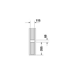 Duravit ME by Starck Standsäule aus Keramik 210x175x735mm, Weiß Hochglanz, bodenste... DURAVIT-0858390000 4021534988462 (Abb. 1)