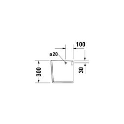 Duravit ME by Starck Halbsäule aus Keramik 300x170x300mm, Weiß Hochglanz, wandhäng.... DURAVIT-0858400000 4053424034850 (Abb. 1)