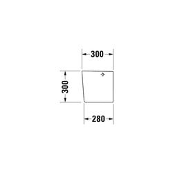 Duravit ME by Starck Halbsäule aus Keramik 300x170x300mm, Weiß Hochglanz, wandhäng.... DURAVIT-0858400000 4053424034850 (Abb. 1)