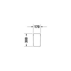 Duravit ME by Starck Halbsäule aus Keramik 300x170x300mm, Weiß Hochglanz, wandhäng.... DURAVIT-0858400000 4053424034850 (Abb. 1)