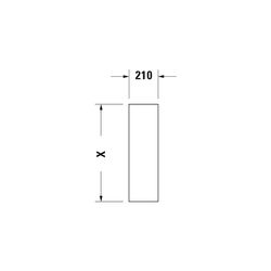 Duravit Starck 3 Standsäule aus Keramik 210x150x705mm, Weiß Hochglanz, bodenstehend... DURAVIT-0865160000 4021534223044 (Abb. 1)