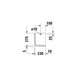 Duravit Starck 3 Halbsäule aus Keramik 275x165x280mm, Weiß Hochglanz, unter Waschti... DURAVIT-0865170000 4021534223174 (Abb. 1)