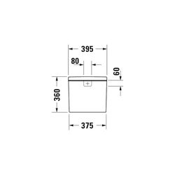Duravit D-Neo Spülkasten aus Keramik 180x395x360mm, Weiß, 6/3l, Dual Flush, Wassera... DURAVIT-0944000005 4063382015969 (Abb. 1)