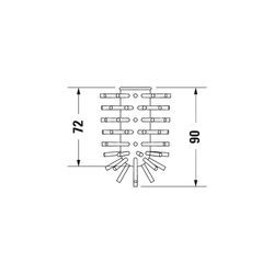 Duravit Bürstenkopf Starck T 64x64x90mm, Ersatzteil für WC Accessoires... DURAVIT-1004710000 4053424693972 (Abb. 1)
