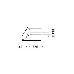 Duravit Starck 3 Stand WC für Kombination 735x435x435mm, Weiß Hochglanz, 6l, Tiefsp... DURAVIT-2104090000 4021534346842 (Abb. 1)
