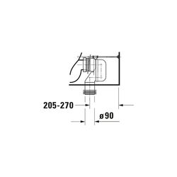 Duravit Starck 3 Stand WC für Kombination 735x435x435mm, Weiß Hochglanz, 6l, Tiefsp... DURAVIT-2104090000 4021534346842 (Abb. 1)