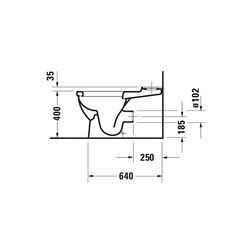Duravit Starck 3 Stand WC für Kombination 735x435x435mm, Weiß Hochglanz, 6l, Tiefsp... DURAVIT-2104090000 4021534346842 (Abb. 1)
