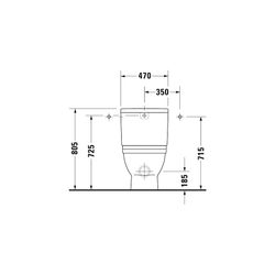 Duravit Starck 3 Stand WC für Kombination 735x435x435mm, Weiß Hochglanz, 6l, Tiefsp... DURAVIT-2104090000 4021534346842 (Abb. 1)