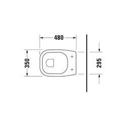 Duravit D-Code Stand WC 480x350x385mm, Weiß Hochglanz, 6l, Flachspüler, geschlossen... DURAVIT-2109090000 4021534344251 (Abb. 1)