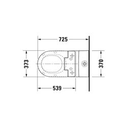 Duravit SensoWash Slim Dusch-WC 539x373mm, Weiß, Absenkautomatik, Fernbedienun... DURAVIT-611000002304300 4053424688756 (Abb. 1)