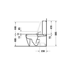 Duravit SensoWash Slim Dusch-WC 539x373mm, Weiß, Absenkautomatik, Fernbedienun... DURAVIT-611000002304300 4053424688756 (Abb. 1)