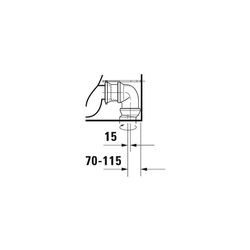 Duravit Happy D.2 Stand WC für Kombination 630x365x415mm, Weiß HG, HygieneGlaze, 4,... DURAVIT-2134092000 4053424325606 (Abb. 1)