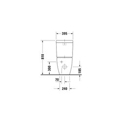 Duravit Happy D.2 Stand WC für Kombination 630x365x415mm, Weiß HG, HygieneGlaze, 4,... DURAVIT-2134092000 4053424325606 (Abb. 1)