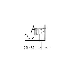 Duravit Darling New Stand WC für Kombination 630x370x415mm, Weiß Hochglanz, Wonder... DURAVIT-21380900001 4021534606229 (Abb. 1)