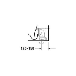 Duravit Darling New Stand WC für Kombination 630x370x415mm, Weiß Hochglanz, Wonder... DURAVIT-21380900001 4021534606229 (Abb. 1)