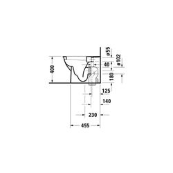 Duravit Darling New Stand WC 570x360x400mm, Weiß Hochglanz, Back to wall, 4,5l, Tie... DURAVIT-2139090000 4021534606199 (Abb. 1)