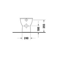 Duravit Darling New Stand WC 570x360x400mm, Weiß Hochglanz, Back to wall, 4,5l, Tie... DURAVIT-2139090000 4021534606199 (Abb. 1)