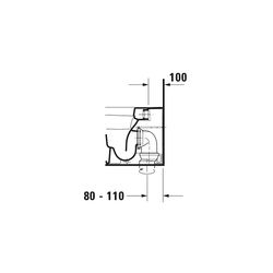 Duravit DuraStyle Stand WC 575x370x400mm, Weiß Hochglanz, HygieneGlaze, Back to wal... DURAVIT-2150092000 4053424325750 (Abb. 1)