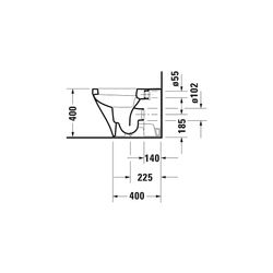 Duravit DuraStyle Stand WC 575x370x400mm, Weiß Hochglanz, HygieneGlaze, Back to wal... DURAVIT-2150092000 4053424325750 (Abb. 1)