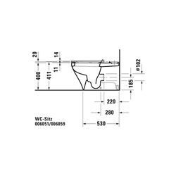 Duravit DuraStyle WC-Sitz Weiß HG 375x50x489mm ohne Absenkautomatik, Sitzgarnitur a... DURAVIT-0060510000 4021534859786 (Abb. 1)
