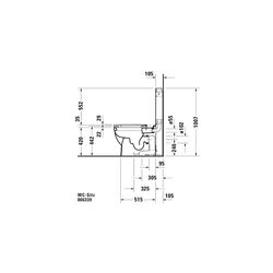 Duravit WC-Sitz, Weiß HG 372x51x488mm mit Absenkauto. Sitzgarnitur ab. Weiße Edelst... DURAVIT-0063390000 4021534634321 (Abb. 1)