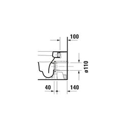 Duravit Happy D.2 Stand WC 570x365x400mm, Weiß HG, Back to wall, 4,5/3l, Tiefspüler... DURAVIT-2159090000 4021534856105 (Abb. 1)