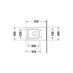 Duravit Happy D.2 Stand WC 570x365x400mm, Weiß HG, Back to wall, 4,5/3l, Tiefspüler... DURAVIT-2159090000 4021534856105 (Abb. 1)