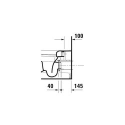 Duravit ME by Starck Stand WC für Dusch-WC-Sitz 600x370x400mm, Weiß HG, Back to wal... DURAVIT-2169590000 4021534966859 (Abb. 1)