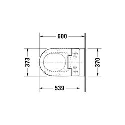 Duravit SensoWash Slim Dusch-WC 539x373mm, Weiß, Absenkautomatik, Fernbedienun... DURAVIT-611000002304300 4053424688756 (Abb. 1)