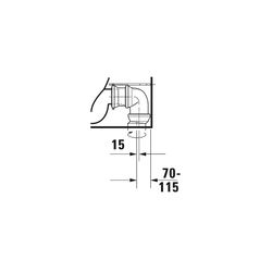 Duravit ME by Starck Stand WC für Kombination 650x370x415mm, Weiß Hochglanz, 4,5l, ... DURAVIT-2170090000 4021534966477 (Abb. 1)