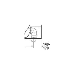 Duravit ME by Starck Stand WC für Kombination 650x370x415mm, Weiß Hochglanz, 4,5l, ... DURAVIT-2170090000 4021534966477 (Abb. 1)