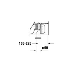 Duravit ME by Starck Stand WC für Kombination 650x370x415mm, Weiß Hochglanz, 4,5l, ... DURAVIT-2170090000 4021534966477 (Abb. 1)