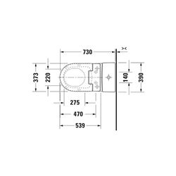 Duravit SensoWash Slim Dusch-WC 539x373mm, Weiß, Absenkautomatik, Fernbedienun... DURAVIT-611000002304300 4053424688756 (Abb. 1)