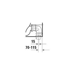 Duravit No.1 Stand WC für Kombination 650x365x420mm, Weiß Hochglanz, HygieneGlaze, ... DURAVIT-2182092000 4053424507804 (Abb. 1)