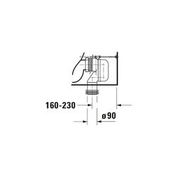 Duravit No.1 Stand WC für Kombination 650x365x420mm, Weiß Hochglanz, HygieneGlaze, ... DURAVIT-2182092000 4053424507804 (Abb. 1)
