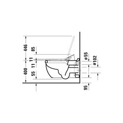 Duravit SensoWash Slim Dusch-WC 539x373mm, Weiß, Absenkautomatik, Fernbedienun... DURAVIT-611000002304300 4053424688756 (Abb. 1)