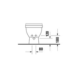 Duravit Starck 3 Stand Bidet 560x370x430mm, Weiß Hochglanz, 1 HL, mit Überlauf mit ... DURAVIT-2230100000 4021534223754 (Abb. 1)
