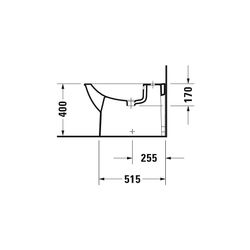 Duravit Darling New Stand Bidet 630x370x400mm, Weiß Hochglanz, 1 HL, mit Überlauf m... DURAVIT-2251100000 4021534606502 (Abb. 1)