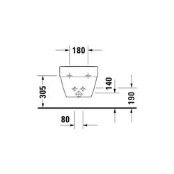 Duravit Vero Air Wandbidet 570x370x300mm, Weiß Hochglanz, 1 HL, HLB, Überlauf, verd... DURAVIT-2274150000 4053424139579 (Abb. 1)